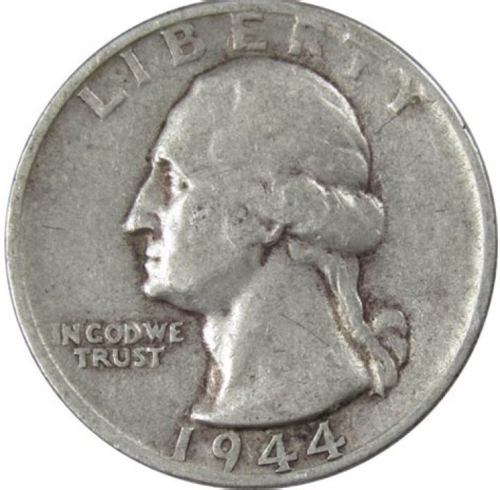 How much is a 1944 silver quarter?