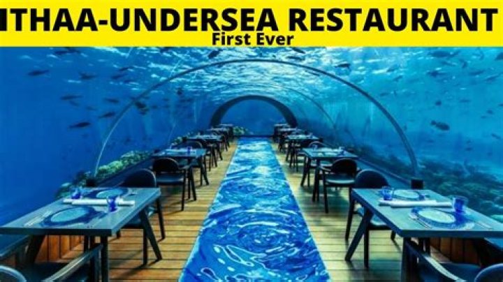 How much is dinner at ithaa undersea restaurant?