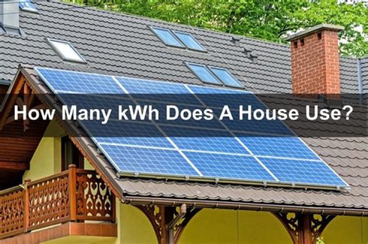 How much kWh does a house use per month