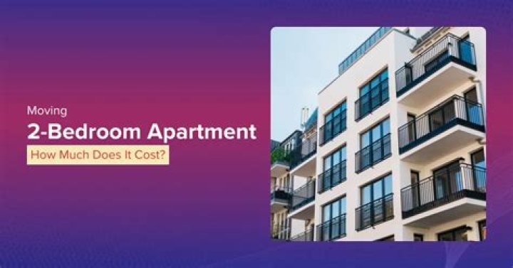 How much should it cost to move a 2 bedroom apartment?