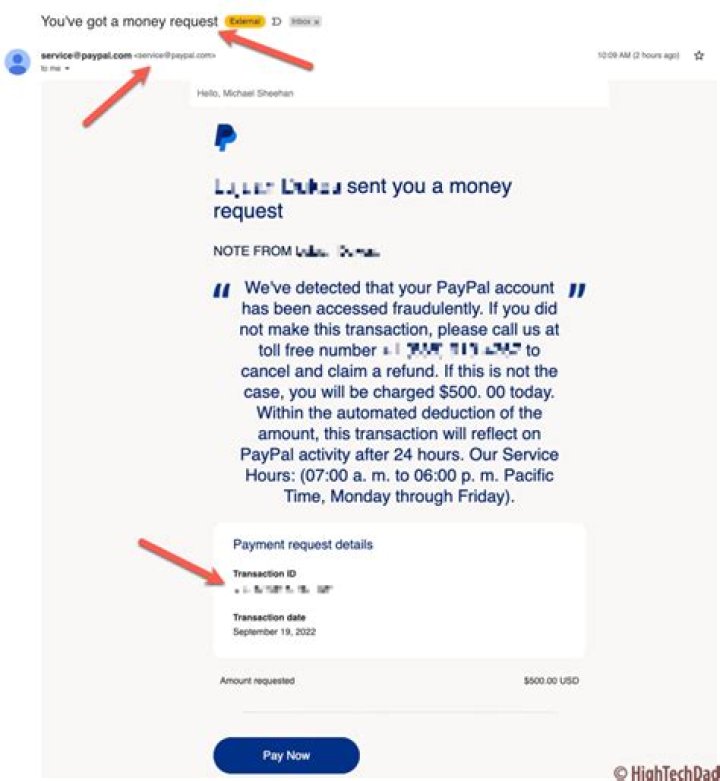 Is a PayPal money request the same as an invoice?