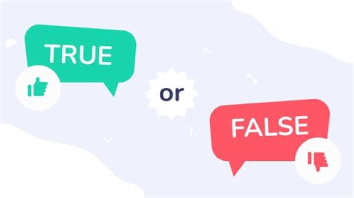 Is a statement true or false?