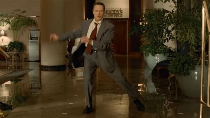 Is Christopher Walken really dancing in weapon of choice?