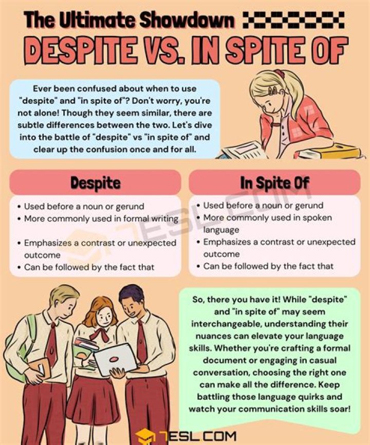 Is despite of correct