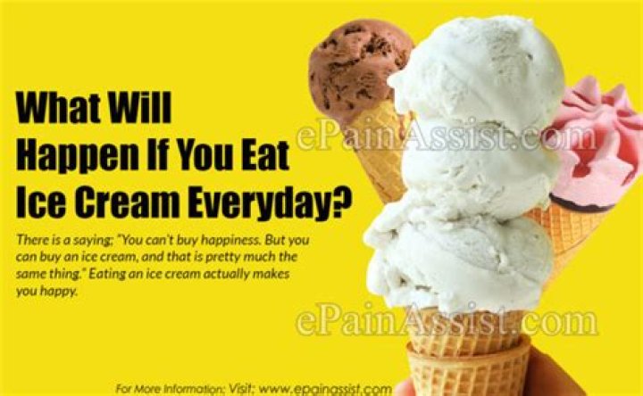 Is it okay to eat ice cream everyday?