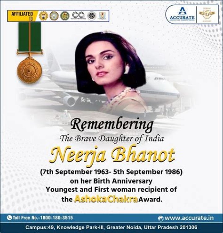 Is Neerja Bhanot still alive?