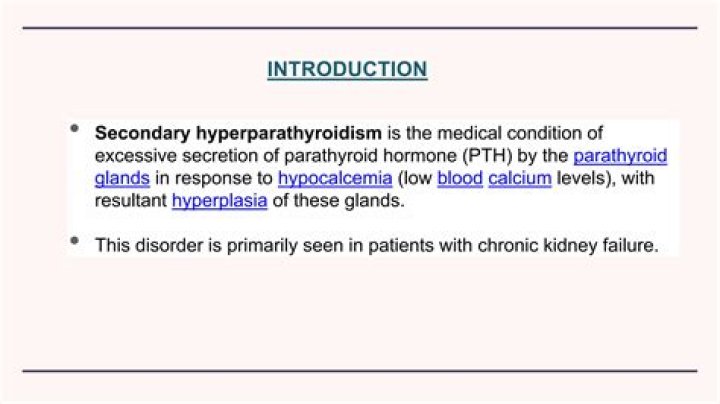 Is secondary hyperparathyroidism serious?
