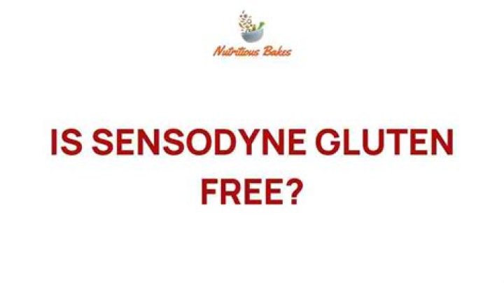 Is Sensodyne gluten free?