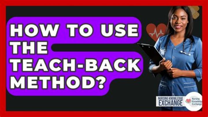 Is Teach Back method effective