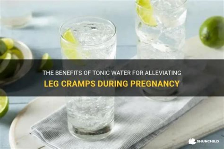 Is tonic water good for leg cramps?