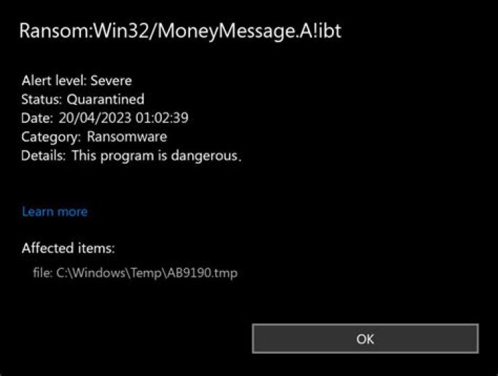 Ransom:Win32/Tibbar.A