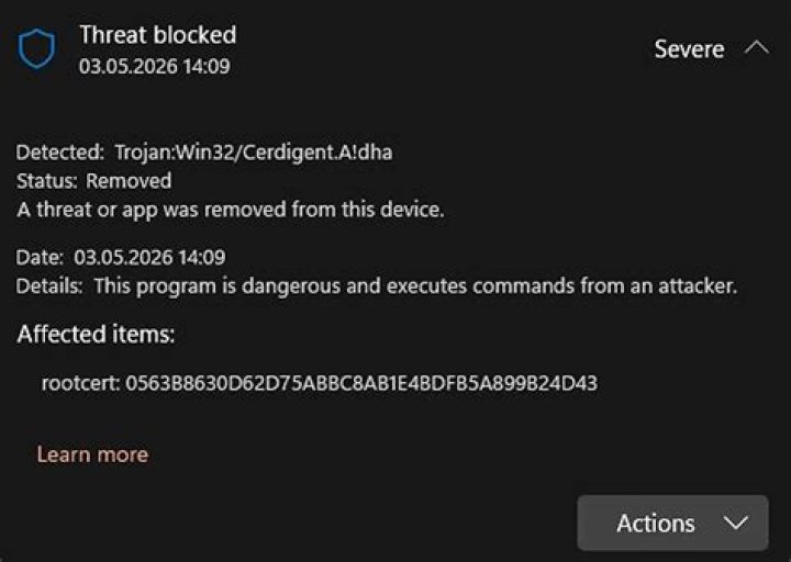 Trojan:MSIL/TurtleLoader.A!dha