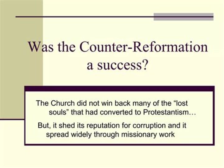 Was the Counter Reformation a success