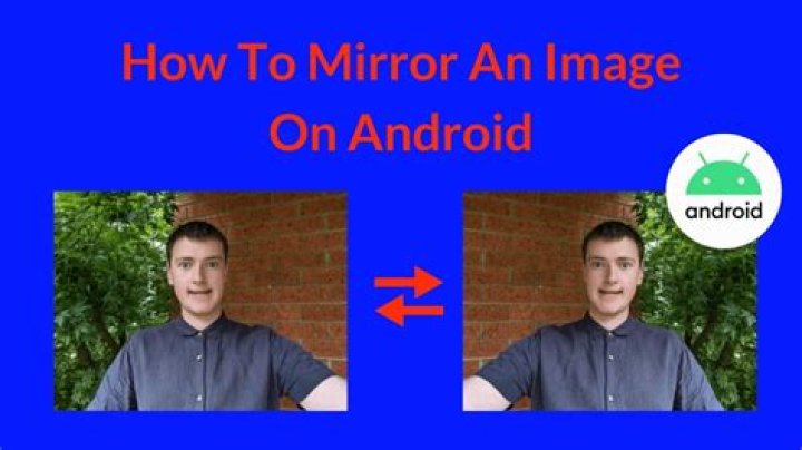 What app can mirror an image?