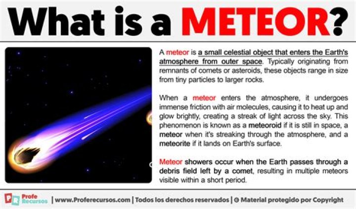 What are 5 facts about meteors?