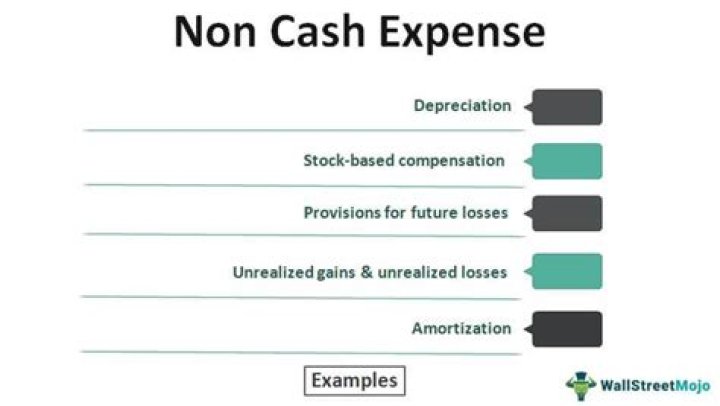 What are examples of non-cash expenses?
