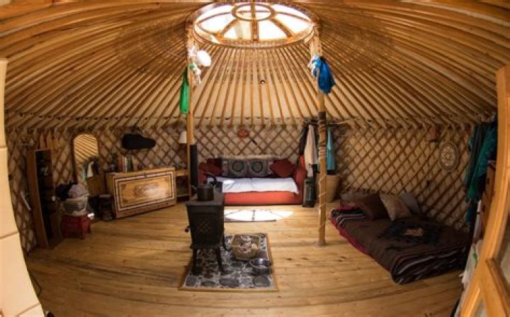 What are Mongolian yurts made of