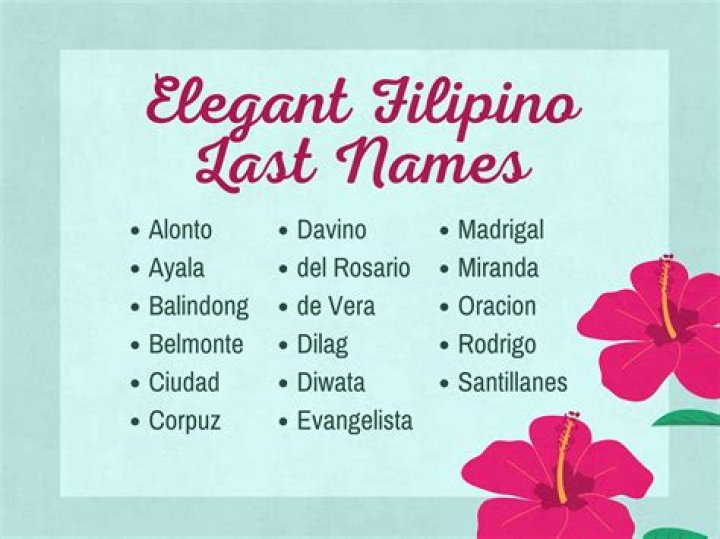 What are native Filipino last names?