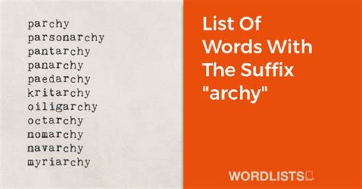 What are some words that start with Archy?