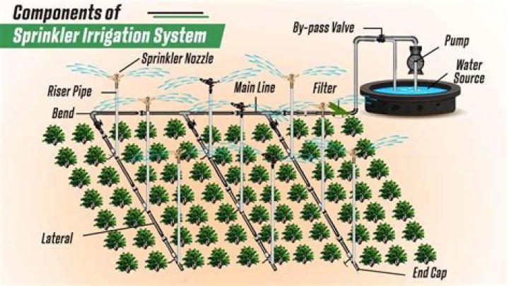 What are the components of sprinkler irrigation system?