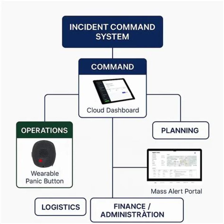 What are the components of the incident command system