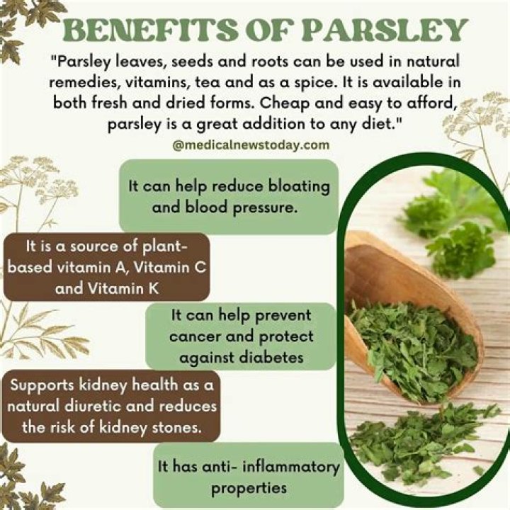 What are the health benefits of parsley and cilantro