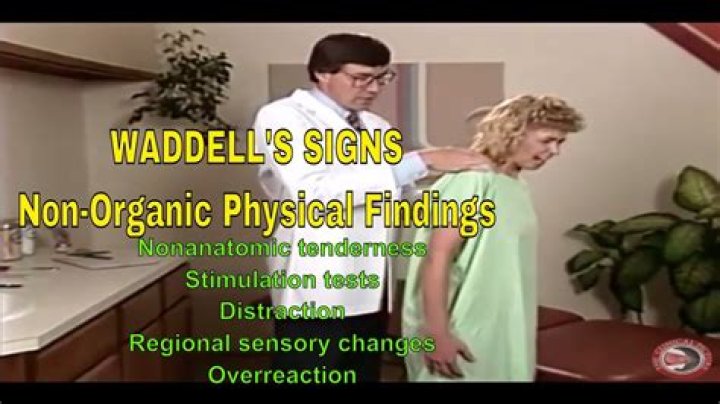 What are the Waddell signs