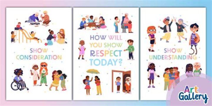 What are the ways you show respect to others?