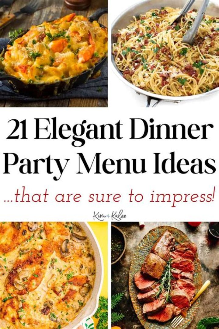 What can I serve at a dinner party?
