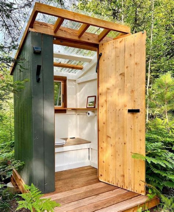 What can I use to smell in an outhouse?