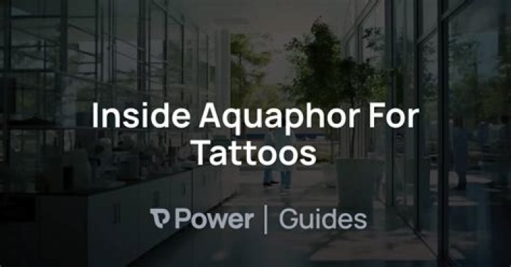 What can you use instead of Aquaphor for tattoos?