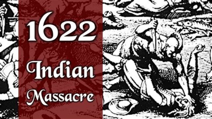 What caused the massacre of 1622