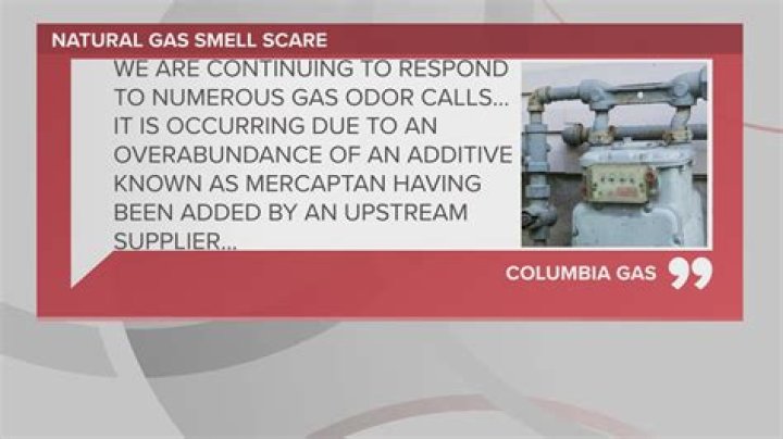 What causes natural gas smell in house?