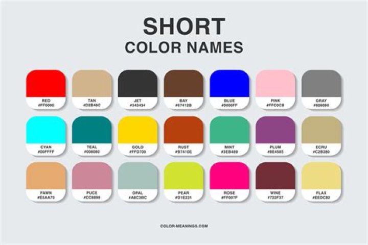 What color starts with an E?