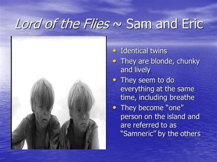 What do Sam and Eric symbolize in Lord of the Flies?