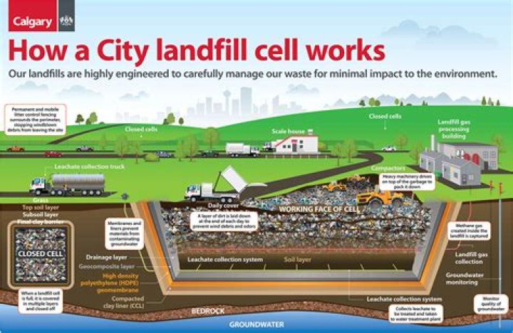 What do you mean by landfill in waste management?