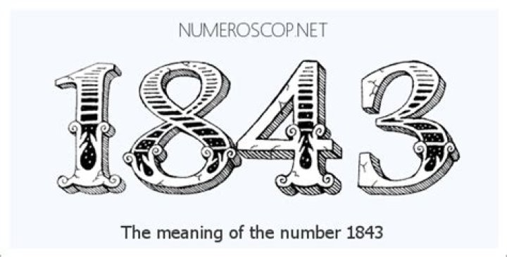 What does 1843 mean?