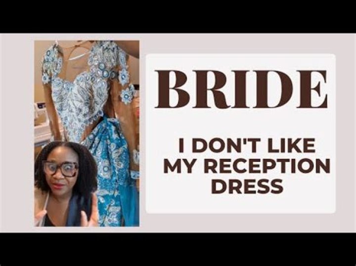 What does a bride wear to her reception