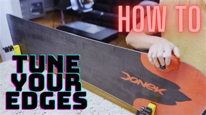 What does an edge tuner do snowboard?