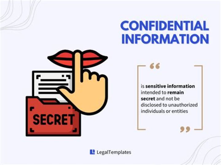 What does do not disclose confidential information?