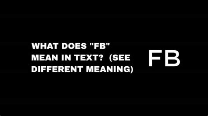 What does FB mean in physics?