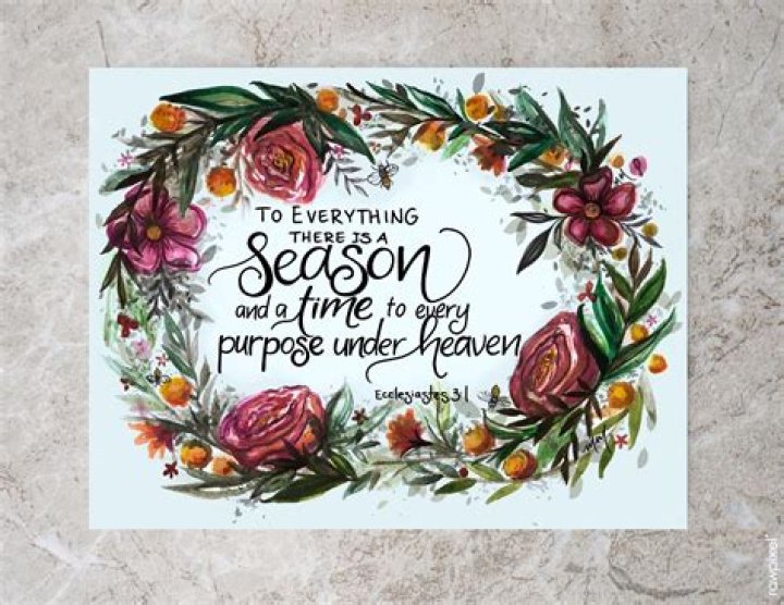 What does for everything there is a season mean?