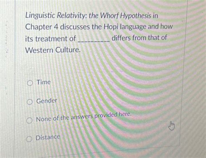 What does hypothesis of linguistic relativity mean