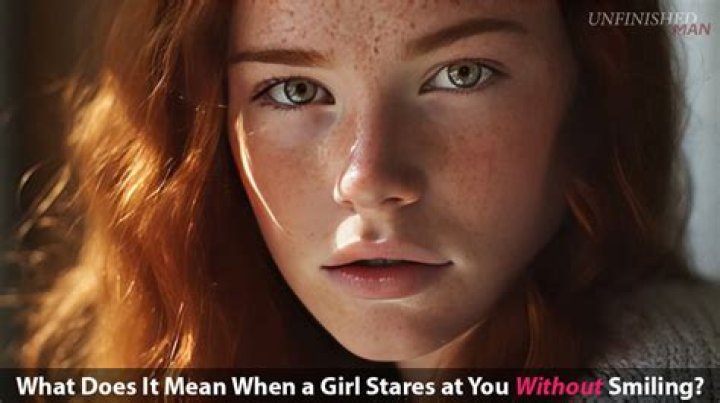What does it mean when a girl stares into your eyes?