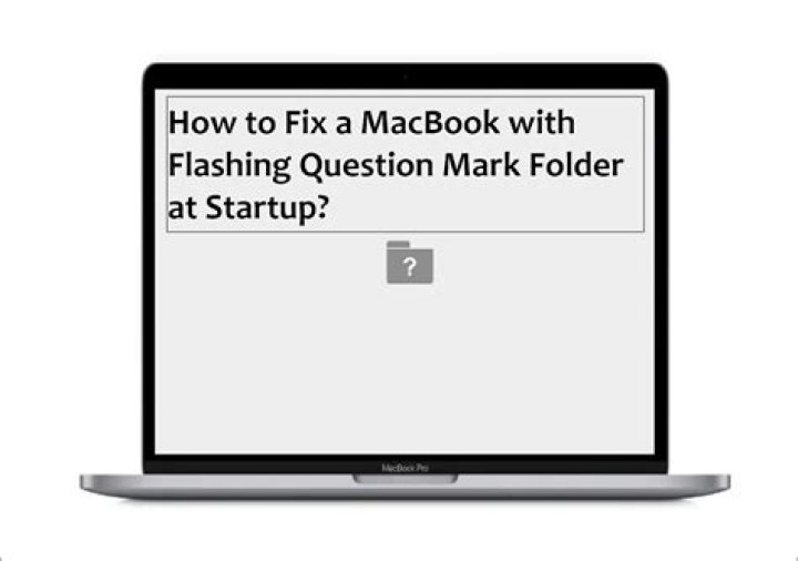 What does it mean when my MacBook has a folder with a question mark?