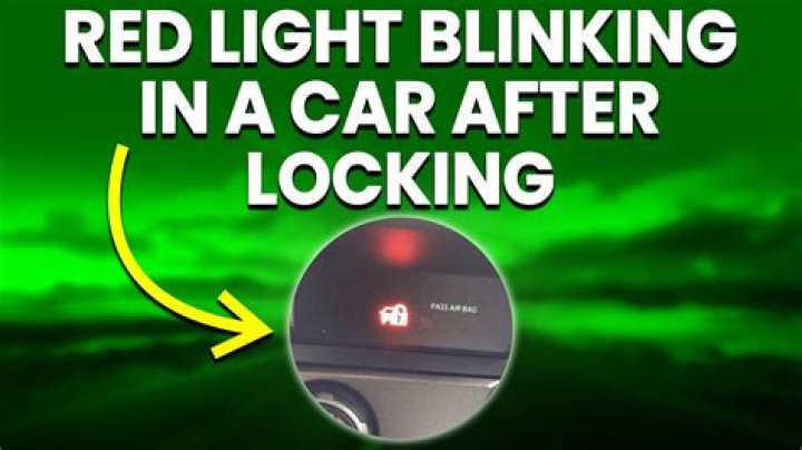 What does the blinking key light mean?