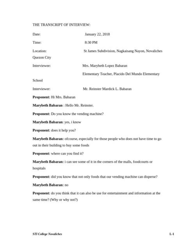What does transcribing interviews mean?