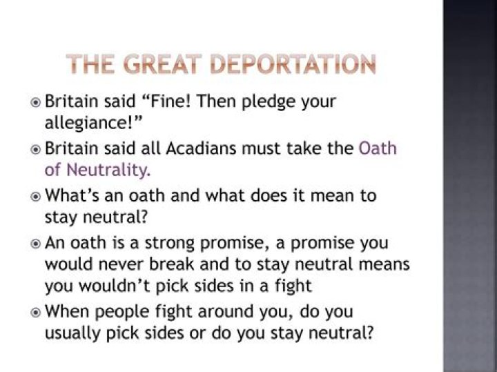 What happened in the great deportation