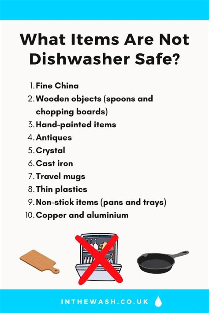 What happens if you wash something not dishwasher safe
