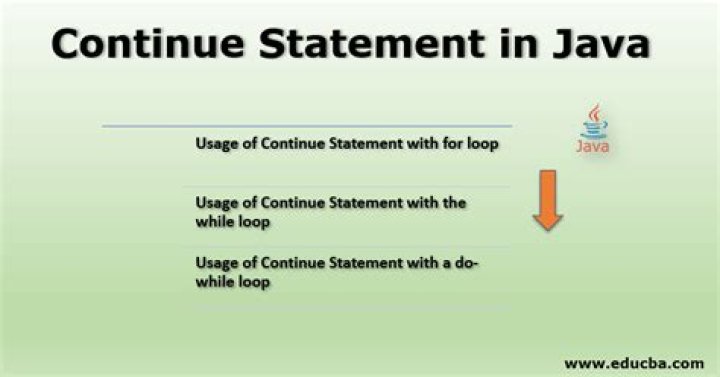 What is a continue statement
